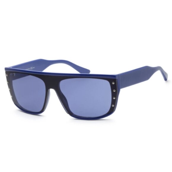 NEW JIMMY CHOO SUNGLASSES, SHIELD BLACK BLUE EYEWEAR JIMMY CHOO